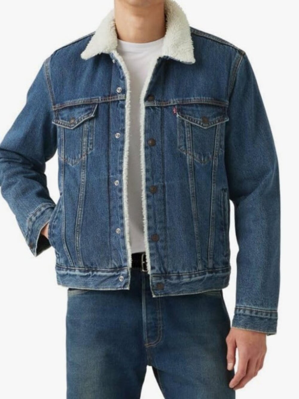 (NEW) Levi's Sherpa Trucker Jacket : L